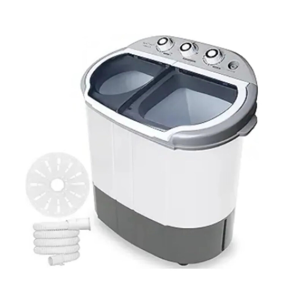 Generic Twin Tub Portable Washing Machine - Compact Washer Spinner Com