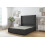 (6' Super King, Graphite) Sloomy Devonshire Dumfries Divan Bed Base No Drawers With 54" Wingback Headboard 1