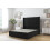 (4'6 Double, Black) Sloomy Devonshire Plush Divan Bed Base No Drawers With 54" Wingback Headboard 1