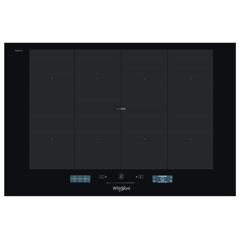 Whirlpool Smp778cneixl Built-In Induction Hob, Electric, 77Cm Wide, 8 Cooking Zones, Black