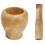1 Set Knoblauchmörser aus Holz 2