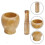 1 Set Knoblauchmörser aus Holz 3