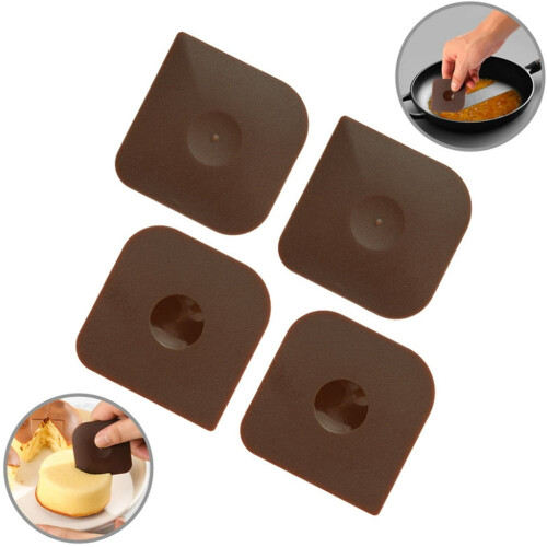 Plastic Food Scraper Kitchen Cleaning Tool 5-Pack 2