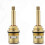 2pcs Brass Ceramic Faucet Valves Replacement Cartridges(red+blue) 2