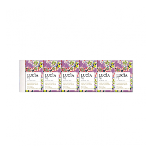 Lucia - Guest Soap Gift Box 6 Bars-Wind Ginger & Fresh Fig