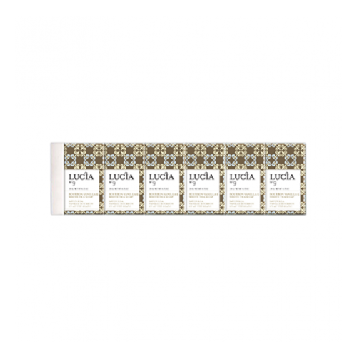 Lucia - Guest Soap Gift Box 6 Bars-Bourbon Vanilla & White Tea