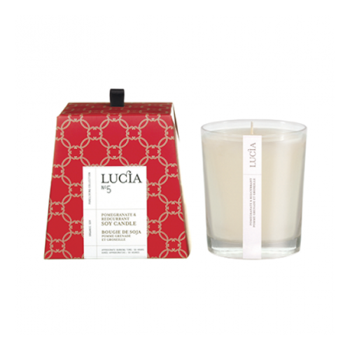 Lucia - Soy Candle (50hrs)-Pomegranate & Redcurrant