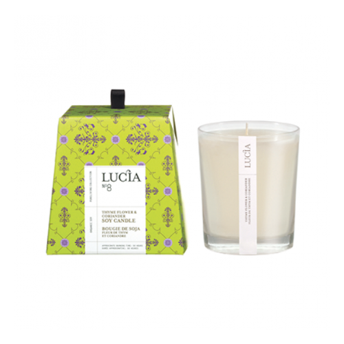 Lucia - Soy Candle (50hrs)-Thyme Flower & Coriander