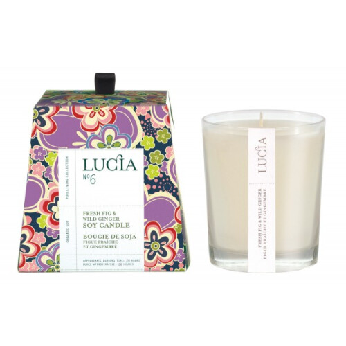 Lucia - Votive Candle de Soja (20 hrs)-Wind Ginger & Fresh Fig