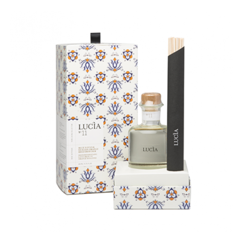 Lucia - Aromatic Reed Diffuser 200ml-Blue Lotus & Sicilian Orange