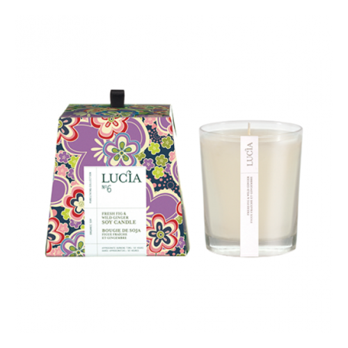 Lucia - Soy Candle (50hrs)-Wind Ginger & Fresh Fig