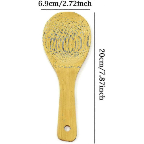2 Stück Bambus-Reislöffel/Küchenhelfer (20 cm) 2