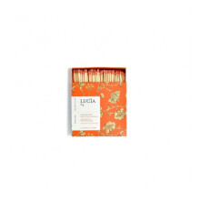 Lucia- Match Box (125 units) Green Orange & Oak Moss