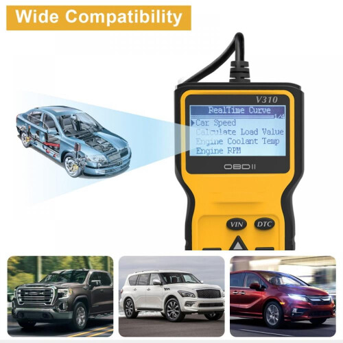 Cititor de coduri OBD2 pentru mașini cu date live și citire VIN 1