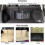Black Magic Adhesive Cargo Net Elastic String Pouch, Car Back Rear Trunk Seat Mesh Net 2 Pcak-60x25cm/bl 3