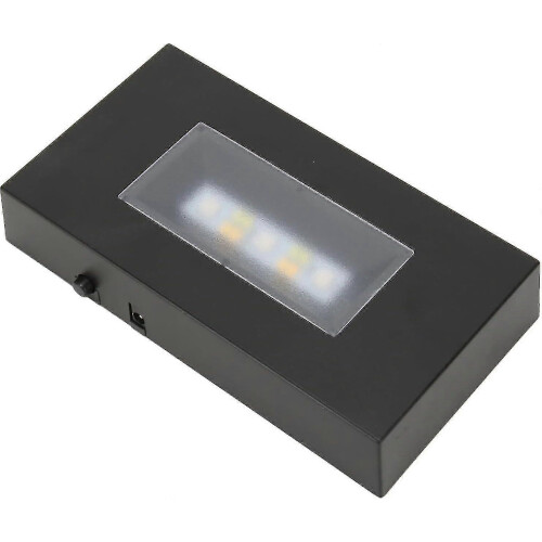 LED Light Base, Rectangle USB Multicolor Light Display Base Stand for Crystal Statues, Jewelry(Black) --WHBYV 1