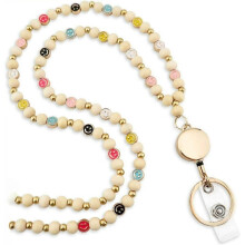 Stylish Smile Teacher Lanyard for Women with Retractable ID Badge Reel and