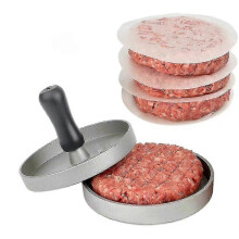 Spezielle Burgerform, Burgermaker, DIY-Grillform (silber)