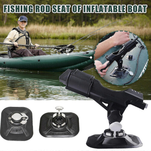 Fishing Rod Holder with Adjustable Direction for Inflatable Boats 2