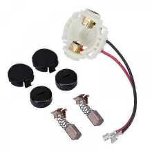 Set di spazzole di carbone + cappucci + copri-cappucci + porta-spazzole compatibile con Makita 638921-2 638448-2 CB430 BGA450 BGA452 BJS16