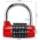 Gym Locker Lock, 5 Letter Combination Lock Password Sturdy Security Padlock (red) 3