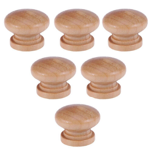 Decorative Wooden Pulls, Mushroom Design for Enhanced Cabinet Aesthetics 1