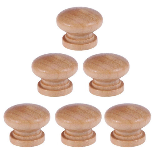 Decorative Wooden Pulls, Mushroom Design for Enhanced Cabinet Aesthetics 2