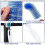 3 Pcs Cobweb Duster Bendable Fan Duster Plastic Dust Cleaner Microfiber Head Ceiling Brush Reusable 5