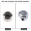 Durable Aluminum Alloy 7/8" 1" Handlebar Thermometer for Motorcycle 6