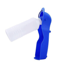 Pet Travel Water Bottle for Dogs 250ml Puppy Drinking Fountain Blue