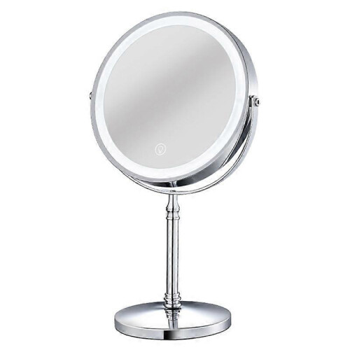 10X LED Mirror Rechargeable Make Up Mirror with 3 Colors, Brightness Adjustable Magnification Cosmet 1