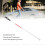 Folding Guide Cane with Electronic Voice Control Reflective Red Obstacle Avoidance for Blind People English Version 4