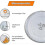 Plato giratorio universal de vidrio para microondas con 3 soportes, 24,5 cm 5
