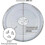 Plato giratorio universal de vidrio para microondas con 3 soportes, 24,5 cm 6