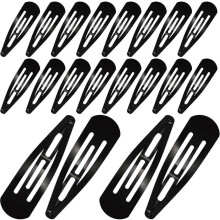 30 Pieces 3.1 Inch Large Metal Snap Hair Clips Nonslip Barrettes Women Hair