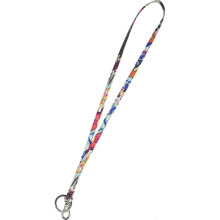 Women's Cotton Lanyard, Pretty Posies, One Size
