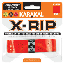 Karakal PU X-RIP Grip in Red - Replacement - Cushioned - Self Adhesive