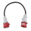 5Pin Adapter Plug 32A to 16A Coupling Socket [3-Phase,400V] Hose Cable High Current Adapter ,Protection Class IP44 DS 3