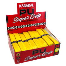 Karakal PU Super Grip Badminton Tennis Squash Racket Grips x 24 - Yellow