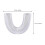 Replacement toothbrush heads, U-shaped, compatible with U-shaped electric 3