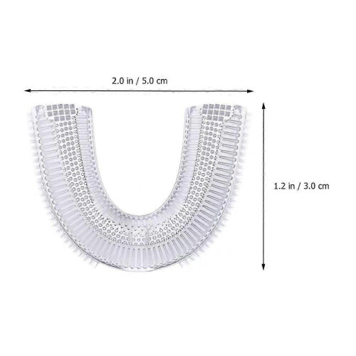 Replacement toothbrush heads, U-shaped, compatible with U-shaped electric 2