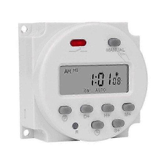 1 Second Interval 220V Digital LCD Timer Switch Weekly Programmable Time Relay Programmer CN101S JN 1