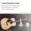 6 Pieces Silver Acoustic Guitar Machine Heads Knobs Guitar String Tuning Peg Tuner(3 for Left + 3 fo 3