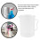 Measuring Jug 250mL Graduated Beaker Clear White Plastic Cup 3