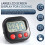 Kitchen Timer, Digital Visual Timer Magnetic Clock Stopwatch Countdown Timer, Large LCD Screen Displ 6