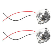 2pcs Replacement License Plate Light 3 High Brightness Lamp for Cars Trucks RVs Trailers
