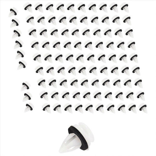 100Pcs 51418224768 Plastic Rivets Clip for- E46 E53 E90 E91 E70 Door Panel Auto Fasteners Trim Panel 2