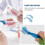 12 Pack Denture Brush Hard Denture Cleaning Brush False Teeth Brush Toothbrush 4