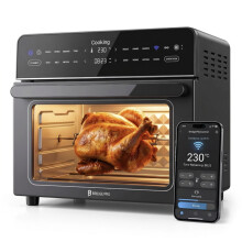 Bridge Pro 30L WiFi Air Fryer Oven, 1800W, 18-in-1 Dual Cook, Rotisserie Set, Smart Dial, 360° Hot Air, Time & Temp Control
