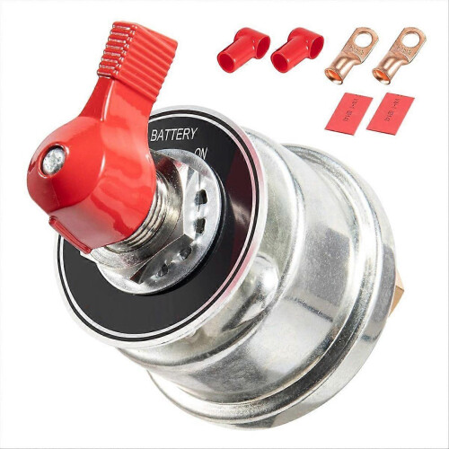 High Current Battery Disconnect Switch 300A,12 24V Master Battery Power Cut Isolator Switch with Fac 1